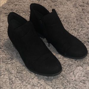 Black ankle booties